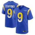 Pkot LA.Rams Home Game Football Jerseys - Royal - #9 Matthew Stafford Player Stitched Jerseys