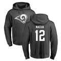 Yuxns LA.Rams #12 Puka Nacua Player Gray Pullover Hoodie Limited Game Stitched Jerseys