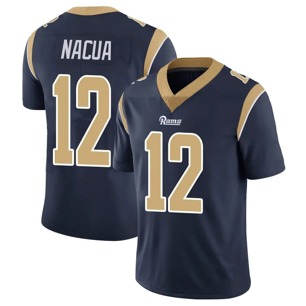 Yuxns LA.Rams #12 Puka Nacua Player Navy Limited Vapor Untouchable Home Game Stitched Jerseys