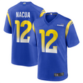 Pkot LA.Rams #12 Puka Nacua Royal Game Player Jersey American Stitched Jerseys
