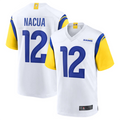 Pkot LA.Rams #12 Puka Nacua White Game Player Jersey American Stitched Jerseys