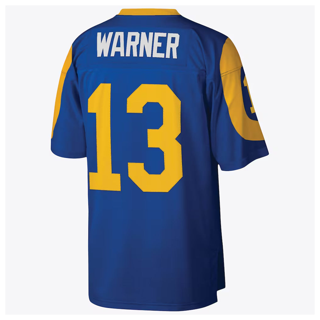 Yuxns LA.Rams #13 Kurt Warner Player Royal Mitchell & Ness Legacy Retired Limited Stitched Jerseys