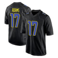 Yuxns LA.Rams #17 Davante Adams Player Black Fashion Limited Home Game Stitched Jerseys