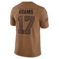 Pkot LA.Rams #17 Davante Adams Player Brown Salute To Service Limited Stitched Jerseys