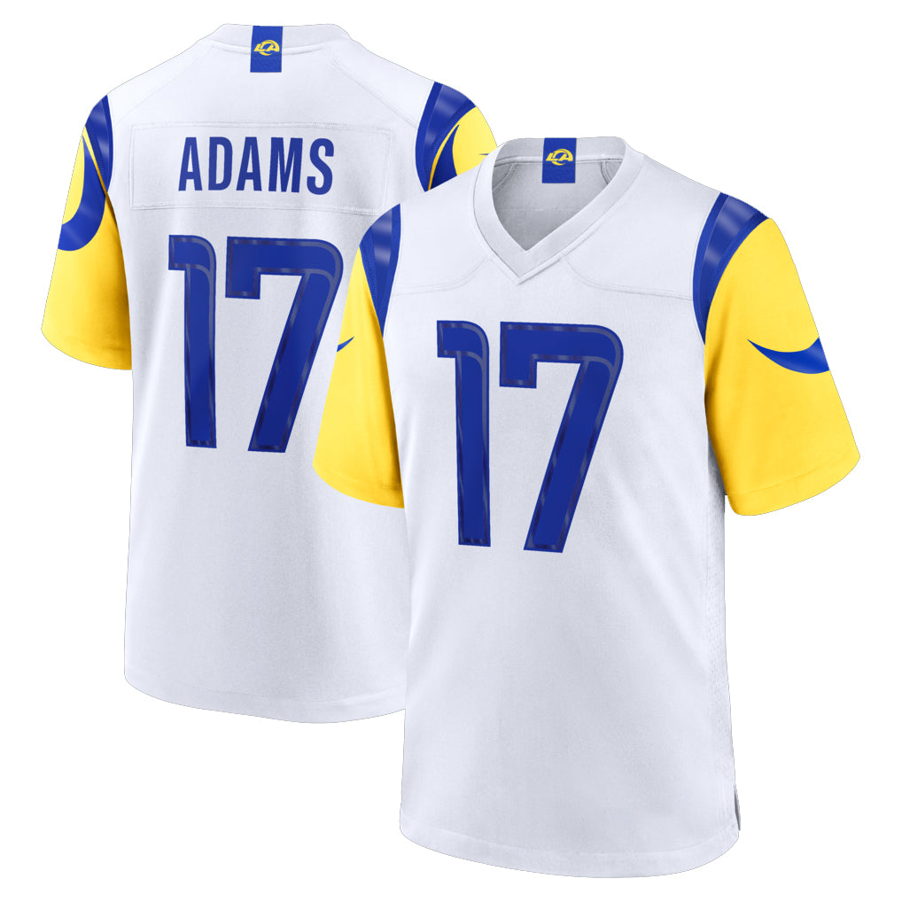 Yuxns LA.Rams #17 Davante Adams Player White Limited Home Game Stitched Jerseys
