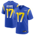 Yuxns LA.Rams #17 Davante Adams Royal Game Player Stitched Jerseys
