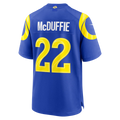 Pkot LA.Rams #22 Trent McDuffie Royal Team Game Player Stitched Jerseys