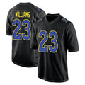 Pkot LA.Rams #23 Kyren Williams Player Black Fashion Game Stitched Jerseys