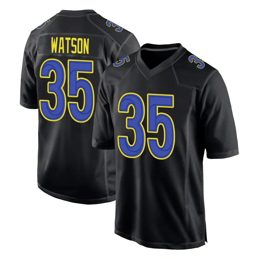 Yuxns LA.Rams #35 Jaylen Watson Player Black Fashion Limited Home Game Stitched Jerseys