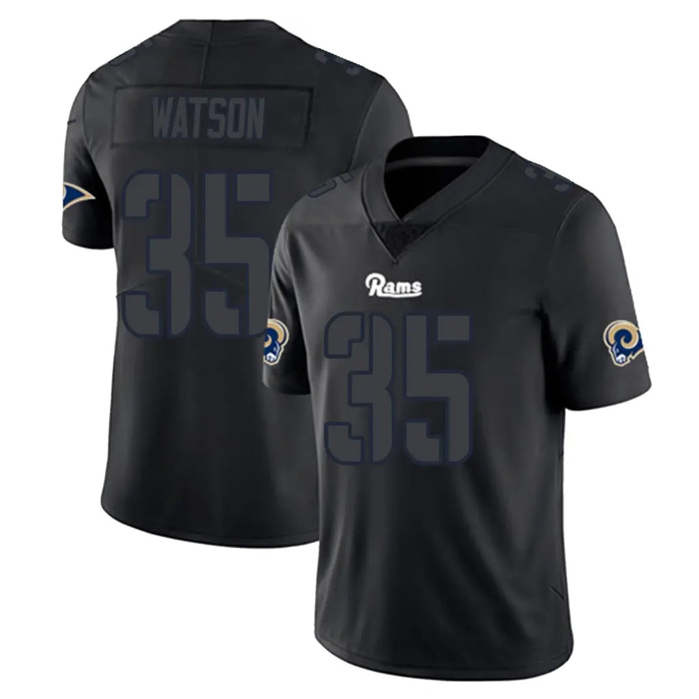 Yuxns LA.Rams #35 Jaylen Watson Player Black Impact Limited Home Game Stitched Jerseys