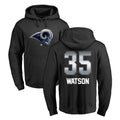 Yuxns LA.Rams #35 Jaylen Watson Player Black Pullover Hoodie Limited Game Stitched Jerseys