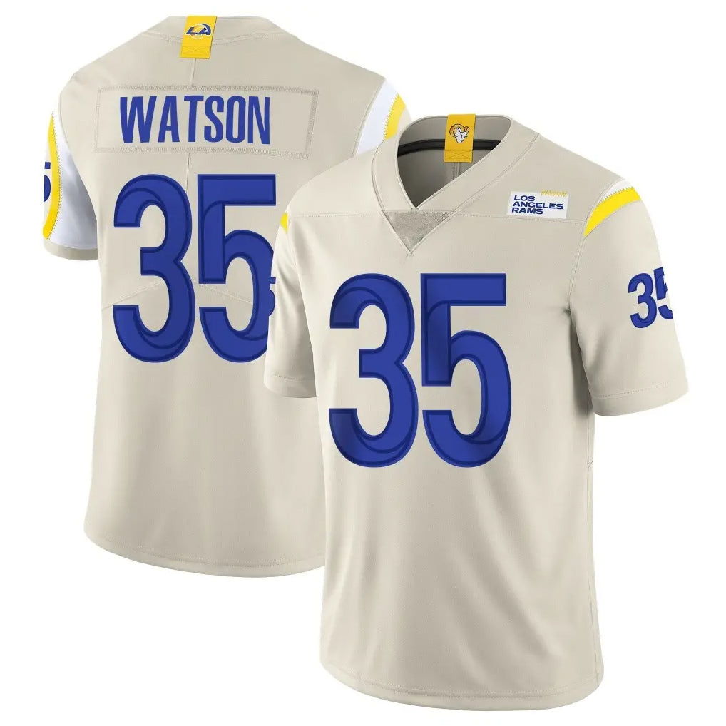 Yuxns LA.Rams #35 Jaylen Watson Player Bone Limited Vapor Home Game Stitched Jerseys