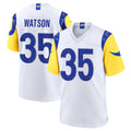 Yuxns LA.Rams #35 Jaylen Watson Player White Limited Home Game Stitched Jerseys