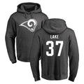 Yuxns LA.Rams #37 Quentin Lake Player Gray Pullover Hoodie Limited Game Stitched Jerseys