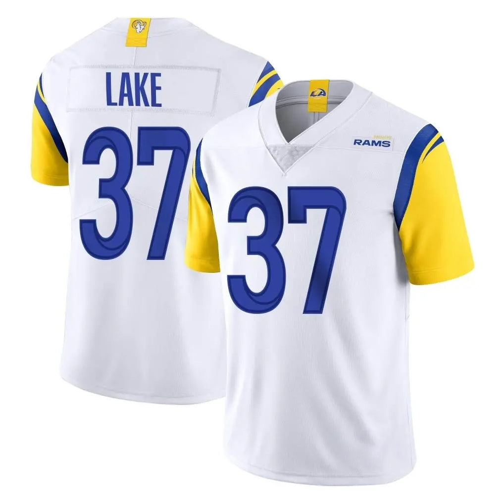 Yuxns LA.Rams #37 Quentin Lake Player White Limited Vapor Untouchable Home Game Stitched Jerseys