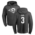 Yuxns LA.Rams #3 Kam Curl Player Gray Pullover Hoodie Limited Game Stitched Jerseys