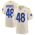 Yuxns LA.Rams #48 Omar Speights Player Bone Home Game Stitched Jerseys