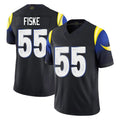 Yuxns LA.Rams #55 Braden Fiske Player Black Midnight Rivalries Collection Limited Home Game Stitched Jerseys