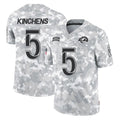 Yuxns LA.Rams #5 Kamren Kinchens Player Arctic Camo Salute To Service Limited Game Stitched Jerseys