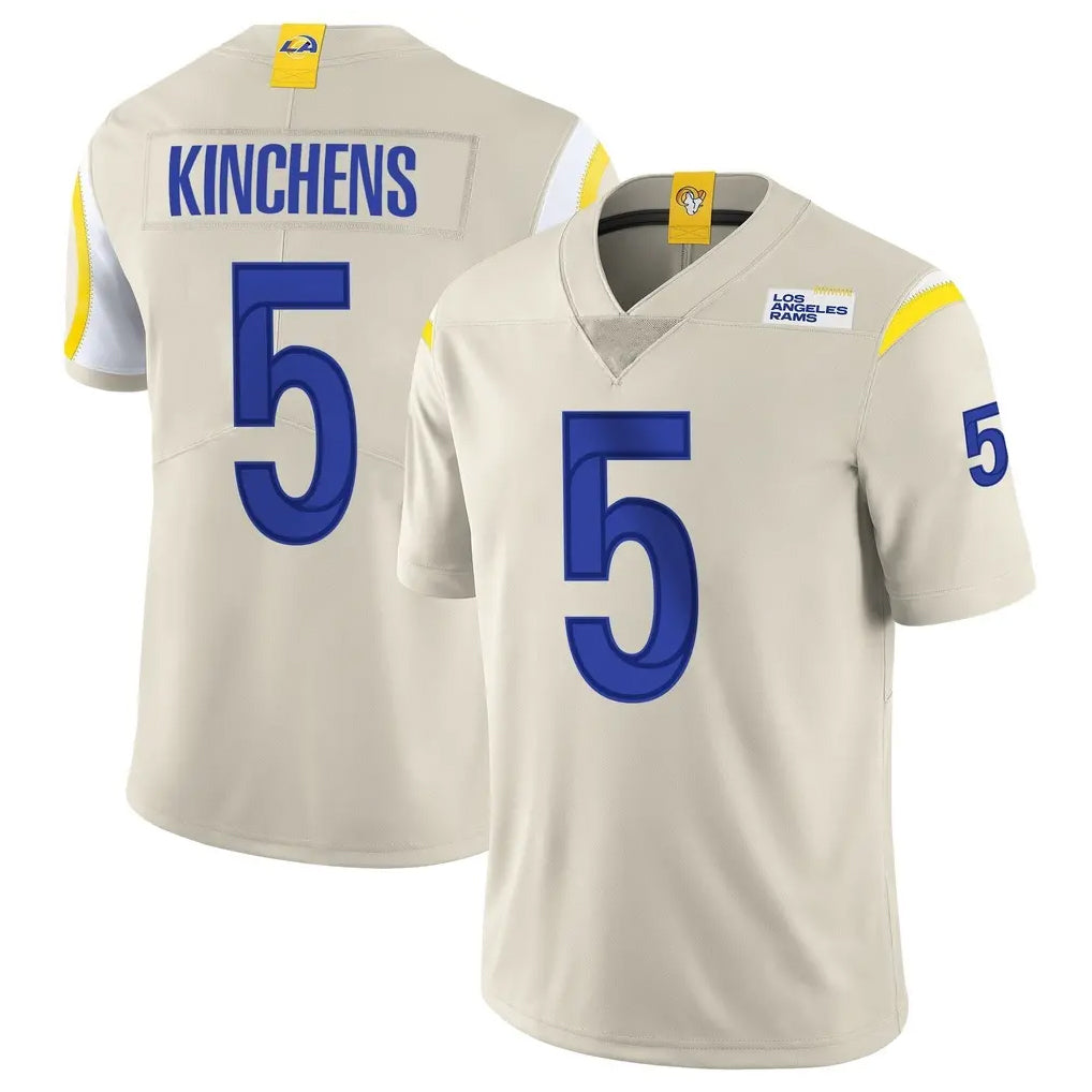 Yuxns LA.Rams #5 Kamren Kinchens Player Bone Limited Vapor Home Game Stitched Jerseys