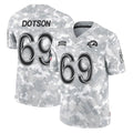 Yuxns LA.Rams #69 Kevin Dotson Player Arctic Camo Salute To Service Limited Game Stitched Jerseys