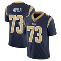 Yuxns LA.Rams #73 Steve Avila Player Navy Limited Vapor Untouchable Home Game Stitched Jerseys
