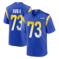 Yuxns LA.Rams #73 Steve Avila Player Royal Home Game Stitched Jerseys