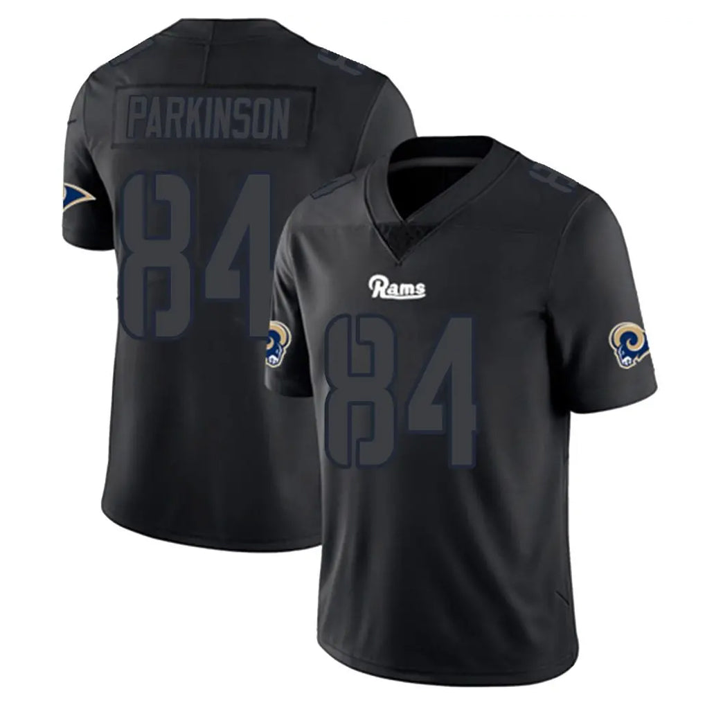 Yuxns LA.Rams #84 Colby Parkinson Player Black Impact Limited Home Game Stitched Jerseys