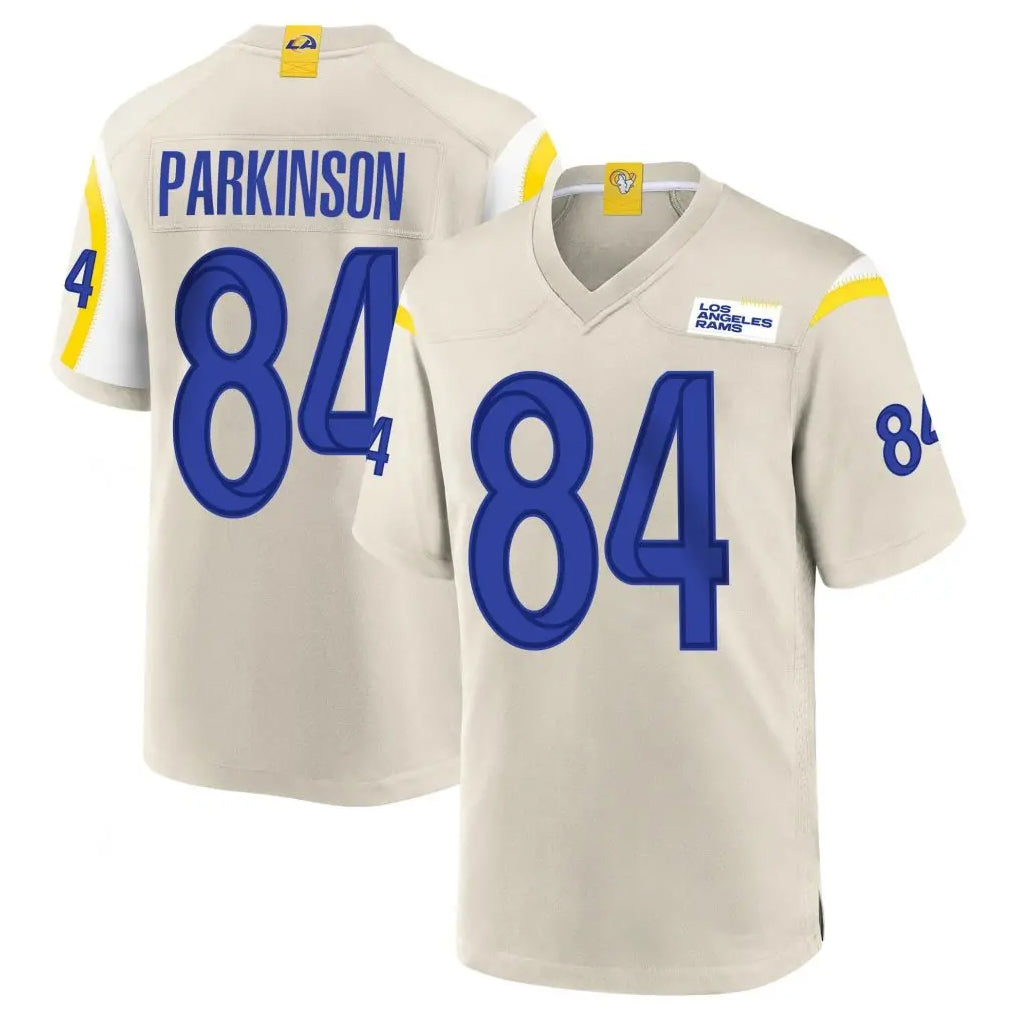 Yuxns LA.Rams #84 Colby Parkinson Player Bone Home Game Stitched Jerseys
