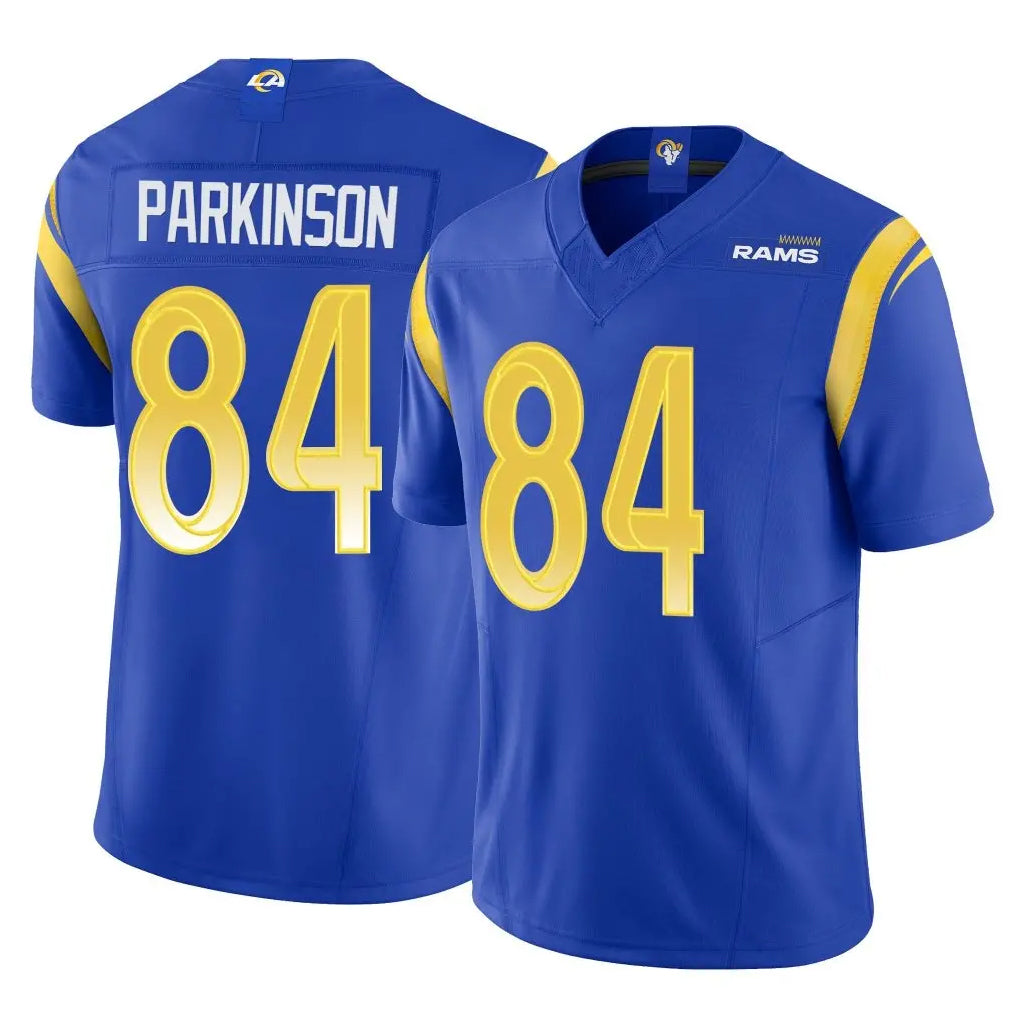 Yuxns LA.Rams #84 Colby Parkinson Player Royal Home Game Stitched Jerseys