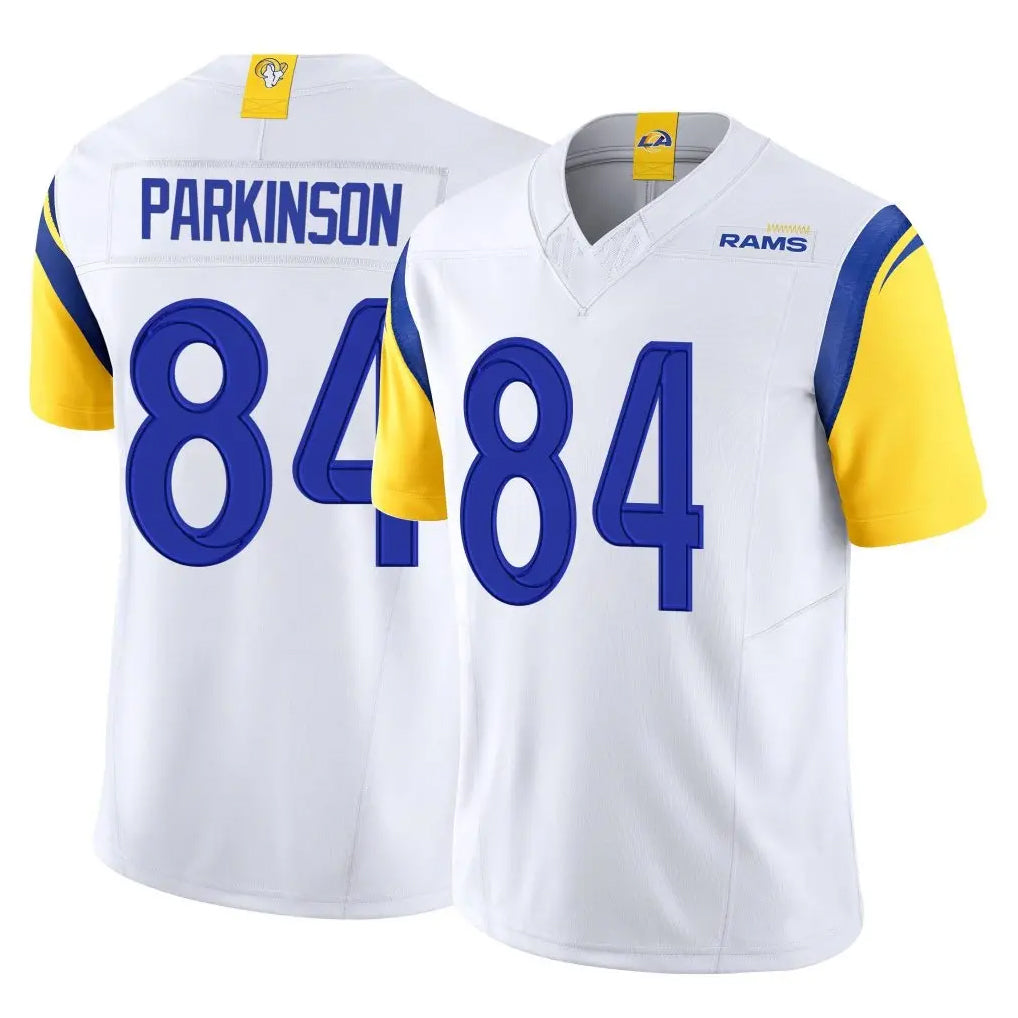 Yuxns LA.Rams #84 Colby Parkinson Player White Home Game Stitched Jerseys