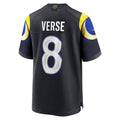 Yuxns LA.Rams #8 Jared Verse Player Midnight Blue Rivalries Collection Game Stitched Jerseys