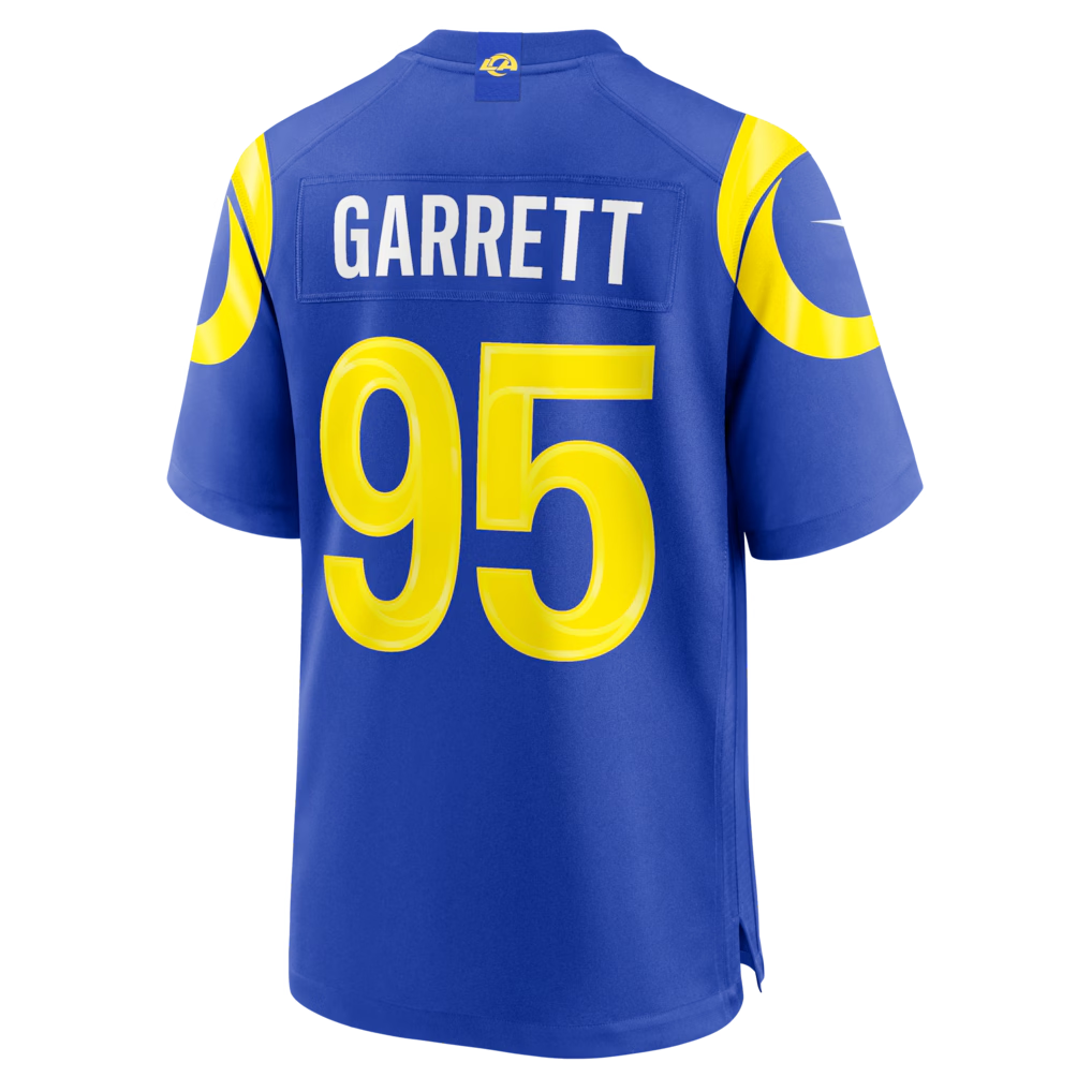 Pkot LA.Rams #95 Myles Garrett Royal Game Stitched Jerseys