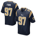 Yuxns LA.Rams #97 Poona Ford Player Navy Home Game Stitched Jerseys