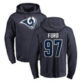 Yuxns LA.Rams #97 Poona Ford Player Navy Pullover Hoodie Limited Game Stitched Jerseys