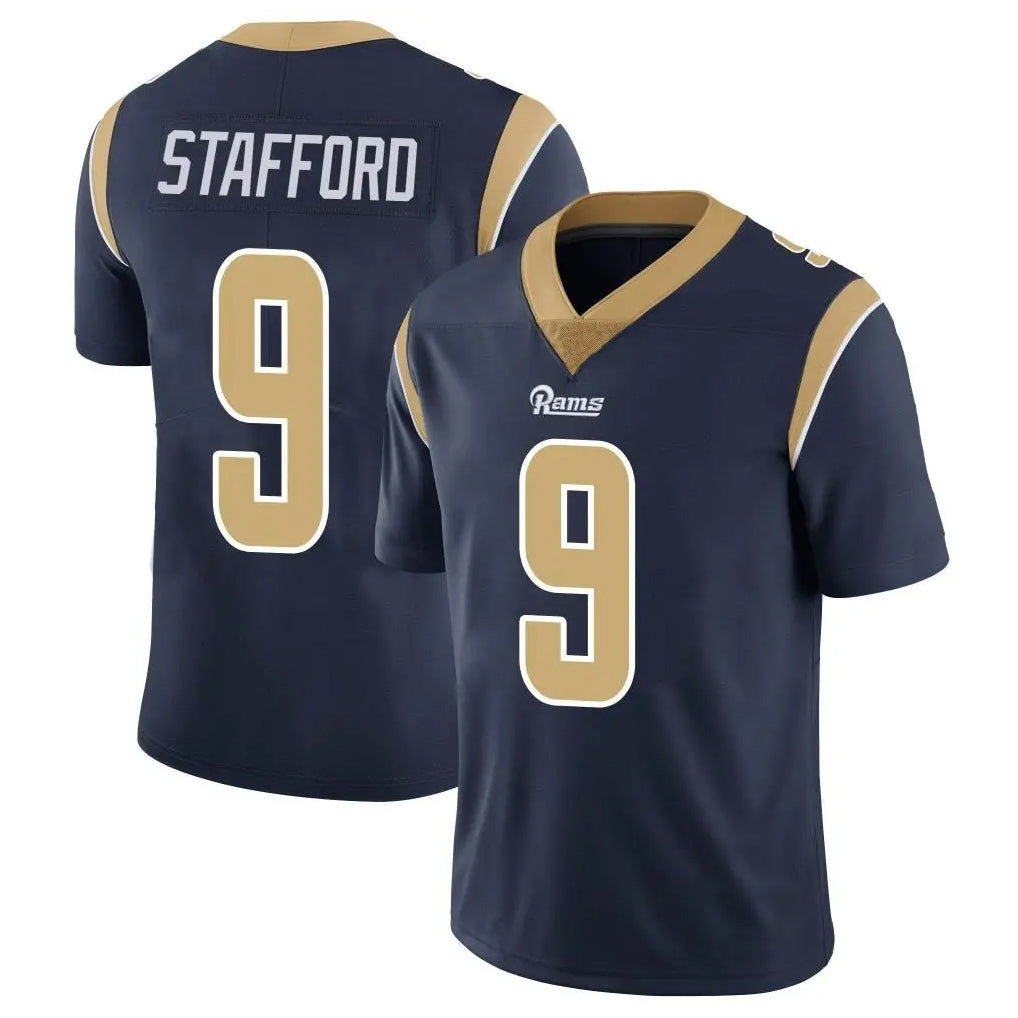 Yuxns LA.Rams #9 Matthew Stafford Player Navy Limited Vapor Untouchable Home Game Stitched Jerseys