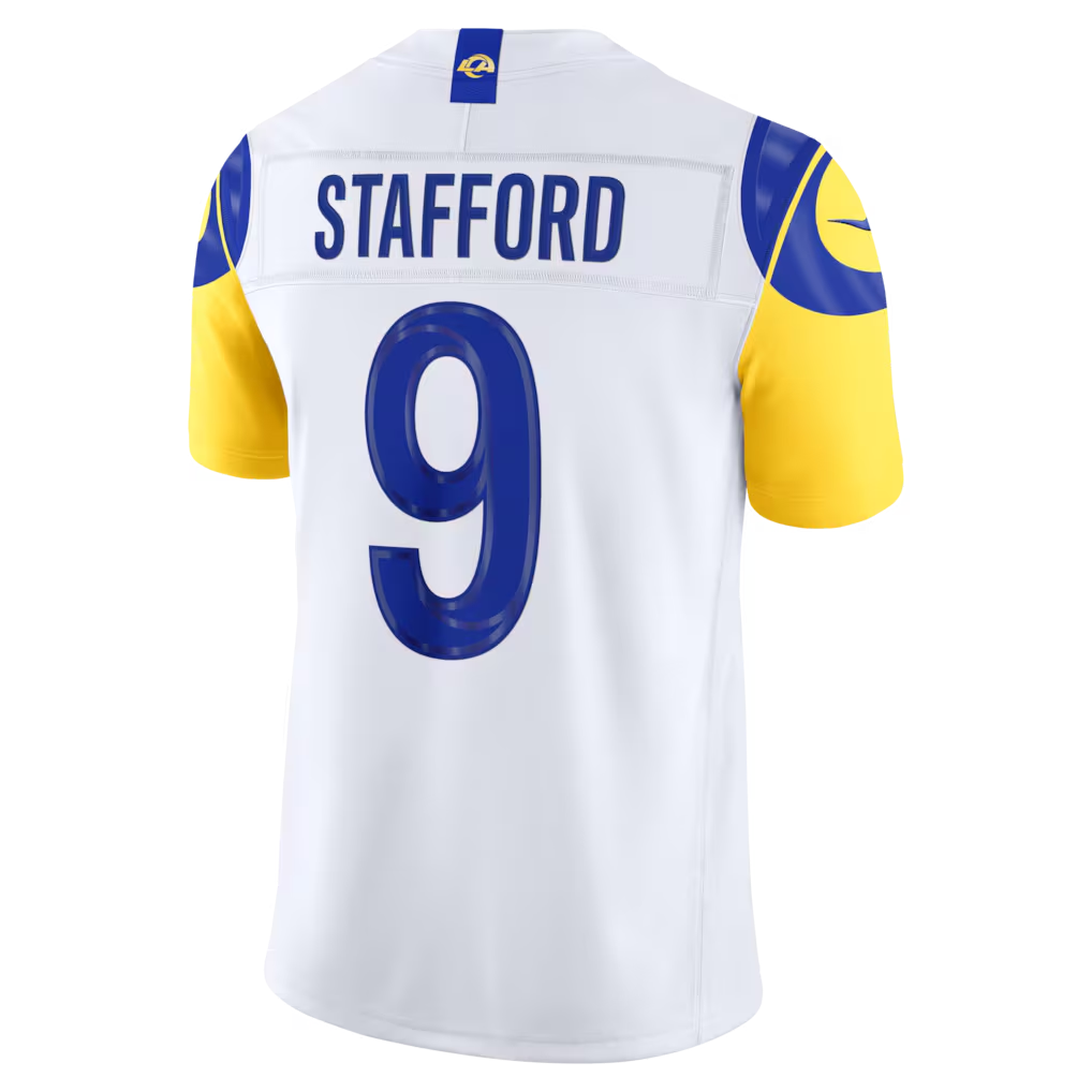 Pkot LA.Rams #9 Matthew Stafford White Vapor F.U.S.E. Stitched Limited Jerseys