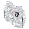 Yuxns LV.Raiders Arctic Camo Salute to Service Hoodies Limited Game Blank Player Stitched Jerseys