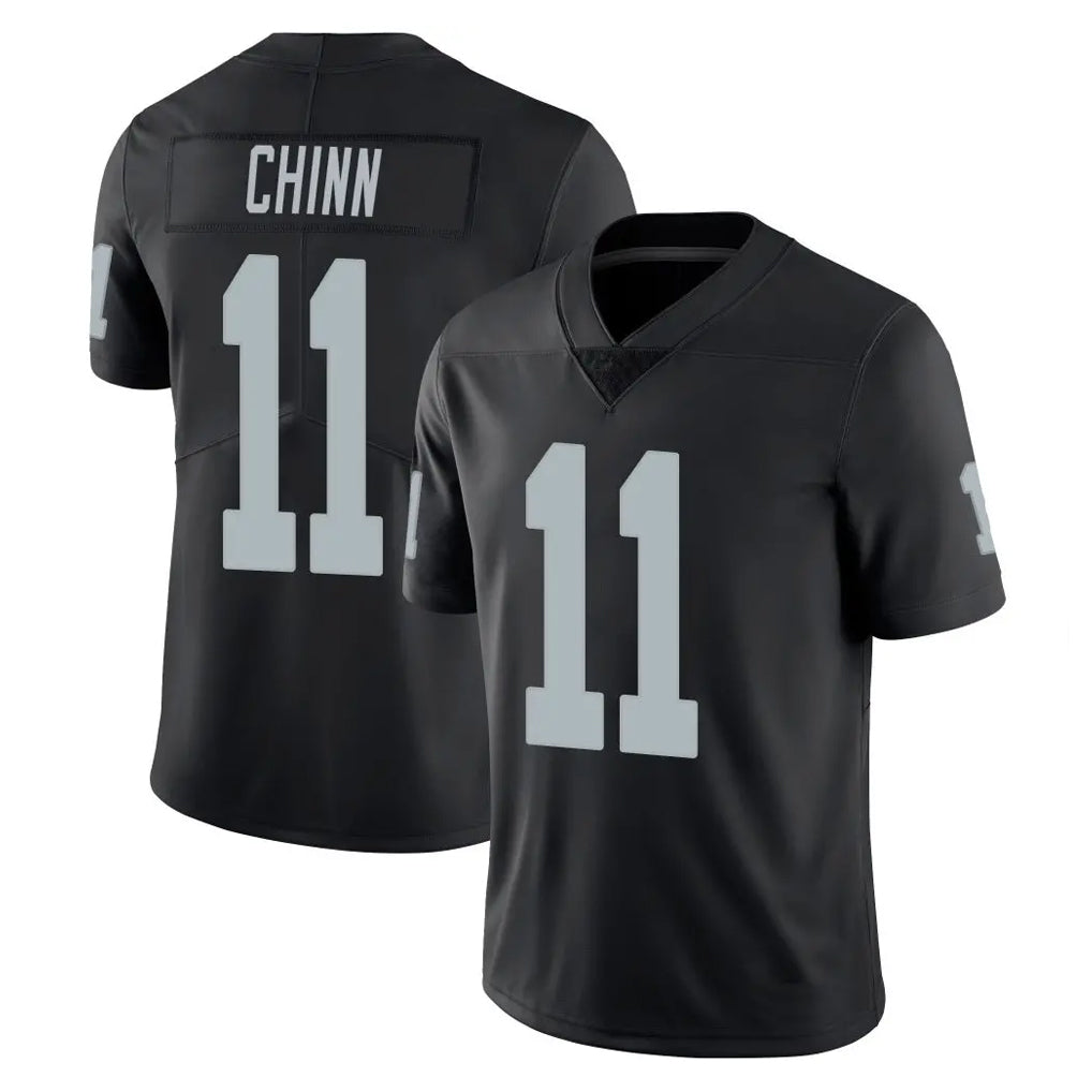Yuxns LV.Raiders #11 Jeremy Chinn Player Black Limited Vapor Untouchable Home Game Stitched Jerseys