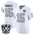 Yuxns LV.Raiders #15 Fernando Mendoza Player White 2026 Vapor Limited Home Game Stitched Jerseys