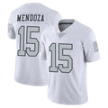 Yuxns LV.Raiders #15 Fernando Mendoza Player White Limited Color Rush Home Game Stitched Jerseys