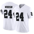 Yuxns LV.Raiders #24 Charles Woodson Player White Vapor F.U.S.E Limited Stitched Jerseys