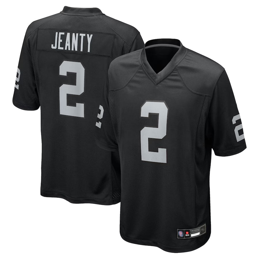 Yuxns LV.Raiders #2 Ashton Jeanty Player Black Game Stitched Jerseys