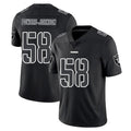 Yuxns LV.Raiders #58 Jackson Powers-Johnson Player Black Limited Black Impact Home Game Stitched Jerseys