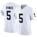 Yuxns LV.Raiders #5 Eric Stokes Player White Limited Vapor F.U.S.E. Home Game Stitched Jerseys