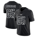 Yuxns LV.Raiders #65 Tyler Linderbaum Player Black Limited Black Impact Home Game Stitched Jerseys