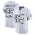 Yuxns LV.Raiders #65 Tyler Linderbaum Player White Limited Color Rush Home Game Stitched Jerseys