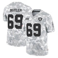 Yuxns LV.Raiders #69 Adam Butler Player Arctic Camo Salute To Service Limited Game Stitched Jerseys