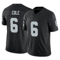 Yuxns LV.Raiders #6 A.J. Cole Player Black Limited Vapor F.U.S.E. Home Game Stitched Jerseys