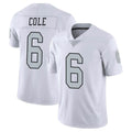 Yuxns LV.Raiders #6 A.J. Cole Player White Limited Color Rush Home Game Stitched Jerseys